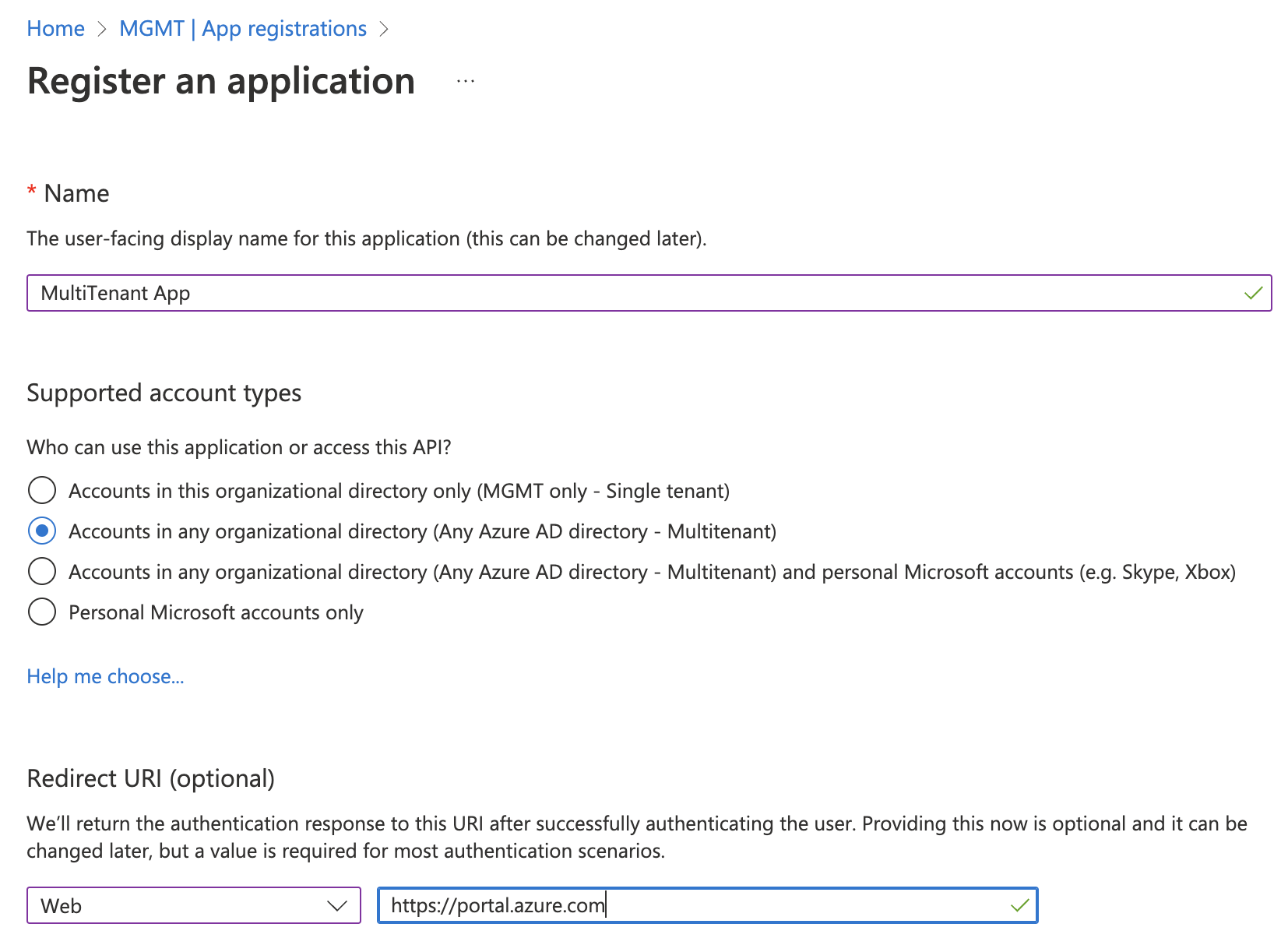 AppRegistration